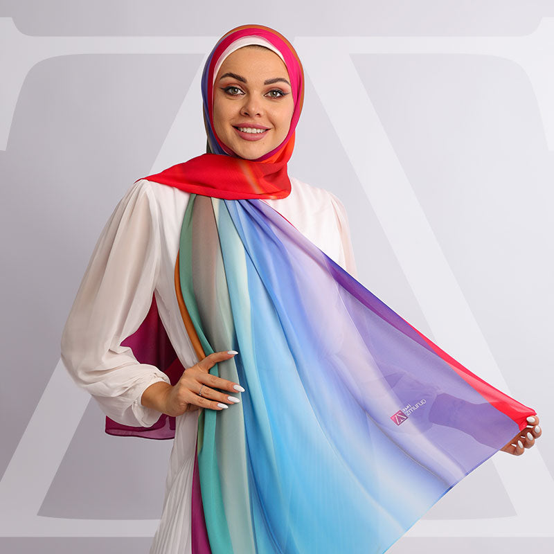طرحة شيفون ديجيتال ٢متر - SC8939