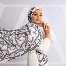 طرحة شيفون ديجيتال ٢متر- SC9053