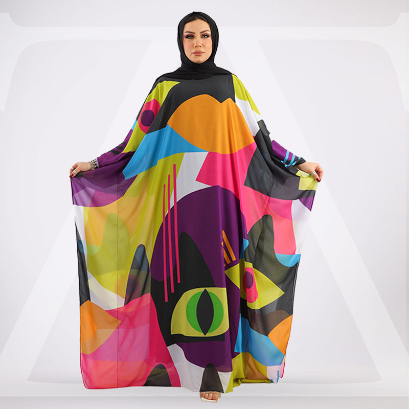 عباية شيفون ديجيتال - SHF527