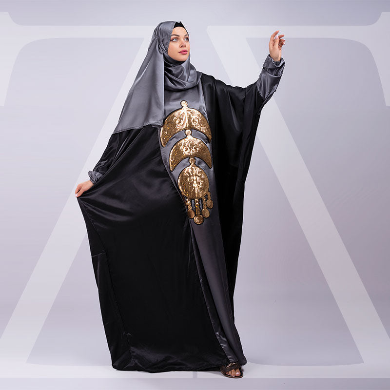 عباية ستان كردان بطرحة -STRP105