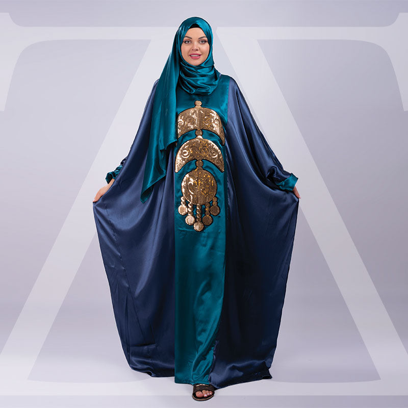 عباية ستان كردان بطرحة -STRP119
