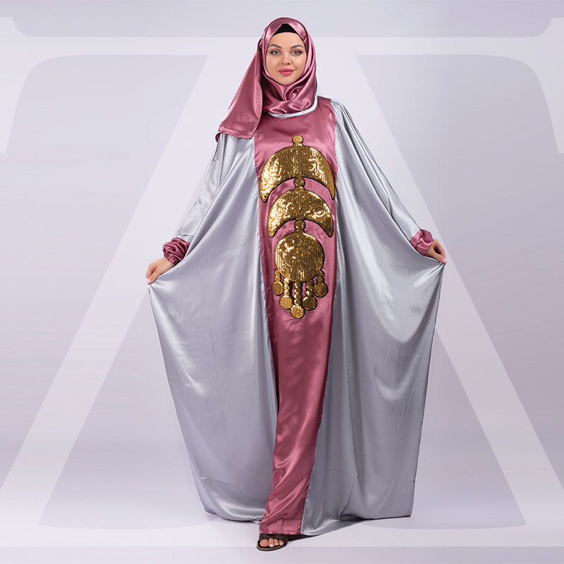 عباية ستان كردان بطرحة -STRP120